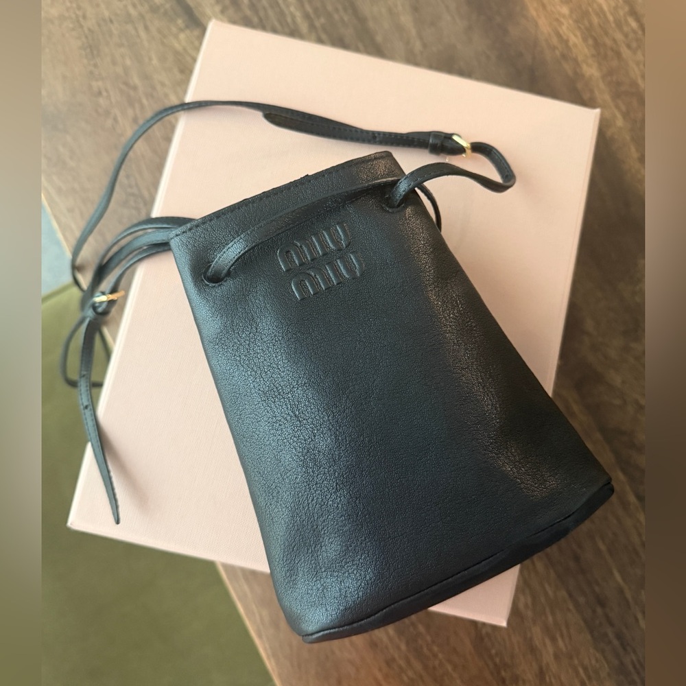 Authentic Miu Miu nappa leather mini-bag